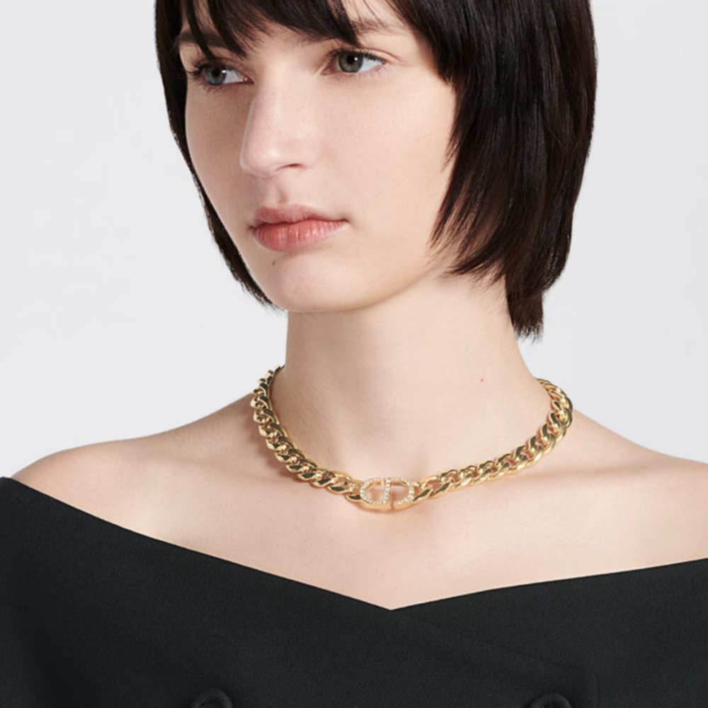 CD Choker Necklace
Gold-Finish Metal - Picture 6 of 6